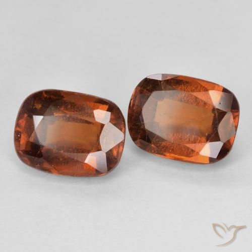 4.13 ct natürliche tieforange Hessonit-Granat-Edelsteine, Kissen, VS-SI