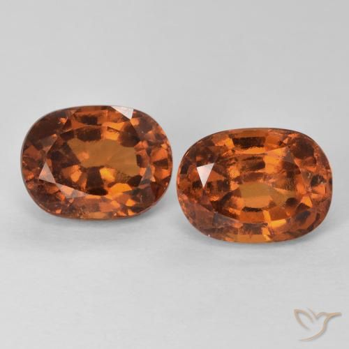 3.94ctw Natürlicher Amber Orange Hessonit-Granat, Kissen, VS-SI