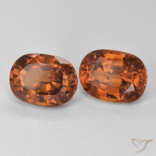 3.94 ct natürliche Amber Orange Hessonit-Granat-Edelsteine, Kissen, VS-SI