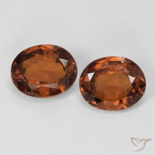 2.88 ct natürliche tieforange Hessonit-Granat-Edelsteine, Oval, VS-SI