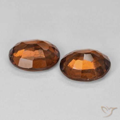 2.88 ct natürliche tieforange Hessonit-Granat-Edelsteine, Oval, VS-SI