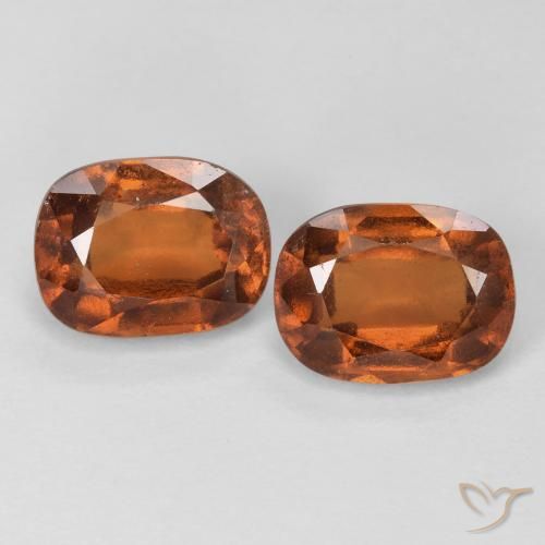 3.60ctw Natürlicher tieforange Hessonit-Granat, Kissen, VS-SI