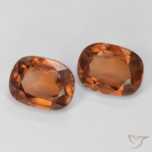 3.60 ct natürliche tieforange Hessonit-Granat-Edelsteine, Kissen, VS-SI