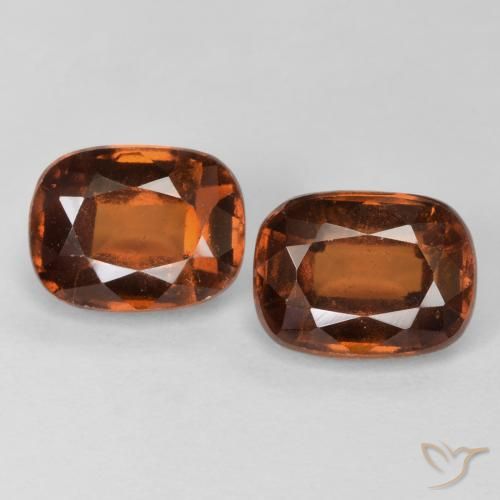 3.90ctw Natürlicher Amber Orange Hessonit-Granat, Kissen, VS-SI