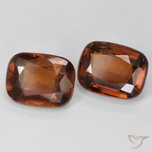 5.38 ct natürliche tieforange Hessonit-Granat-Edelsteine, Kissen, VS-SI