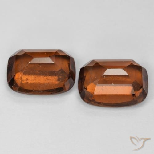 5.38 ct natürliche tieforange Hessonit-Granat-Edelsteine, Kissen, VS-SI