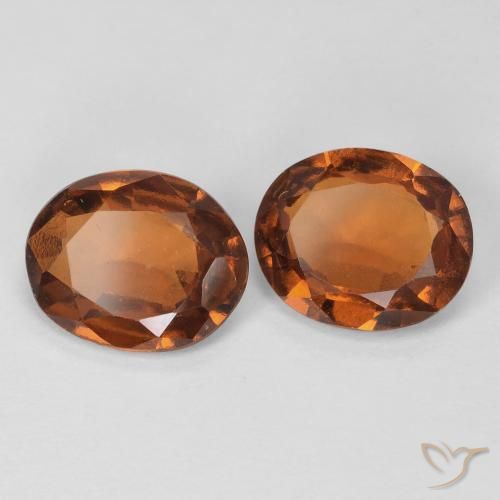 3.47 ct natürliche Amber Orange Hessonit-Granat-Edelsteine, Oval, VS-SI