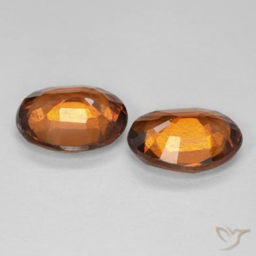 3.47 ct natürliche Amber Orange Hessonit-Granat-Edelsteine, Oval, VS-SI