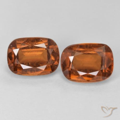 4.35ctw Natürlicher Amber Orange Hessonit-Granat, Kissen, VS-SI