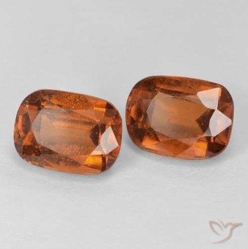 4.35 ct natürliche Amber Orange Hessonit-Granat-Edelsteine, Kissen, VS-SI