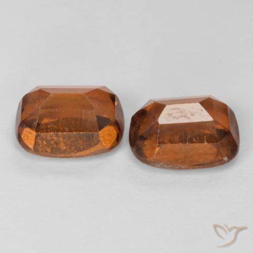 4.35 ct natürliche Amber Orange Hessonit-Granat-Edelsteine, Kissen, VS-SI
