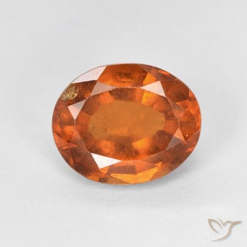 2.66ct Natürlicher tieforange Hessonit-Granat, Oval, VS-SI
