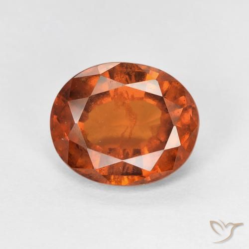 2.67ct Natürlicher Medium Dark-Orange Hessonit-Granat, Oval, VS-SI