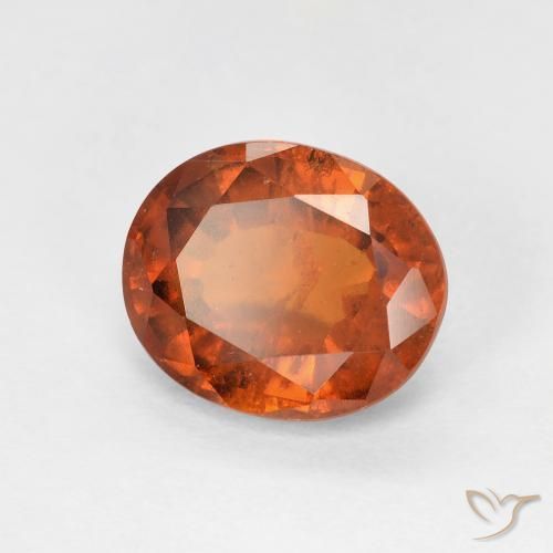 9,17 ctw natürlicher Medium Dark-Orange Hessonit-Granat, Oval, VS-SI