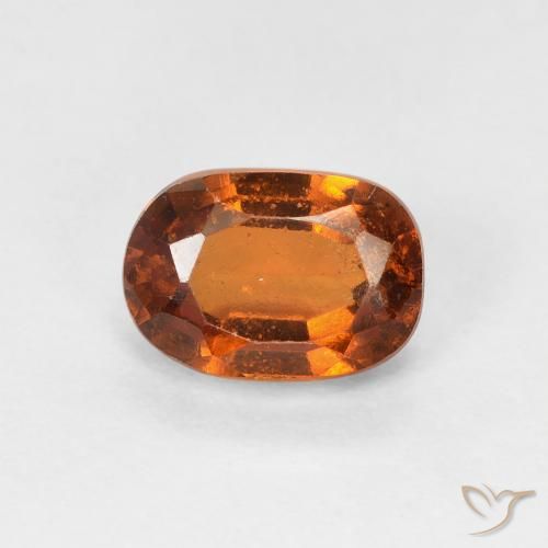 1.32ct Natürlicher tieforange Hessonit-Granat, Oval, VS