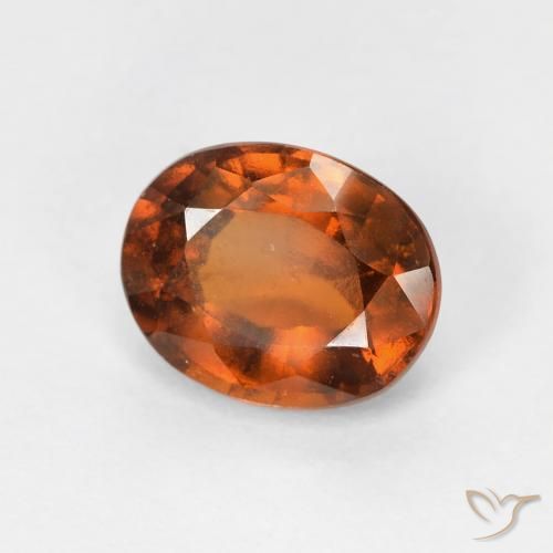 9,17 ctw natürlicher rötlich-orange Hessonit-Granat, Oval, VS