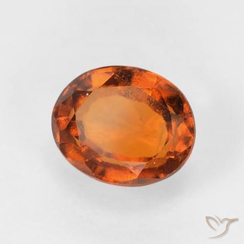 9,17 ctw natürlicher tieforange Hessonit-Granat, Oval, VVS-VS