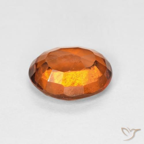 9,17 ctw natürlicher tieforange Hessonit-Granat, Oval, VVS-VS