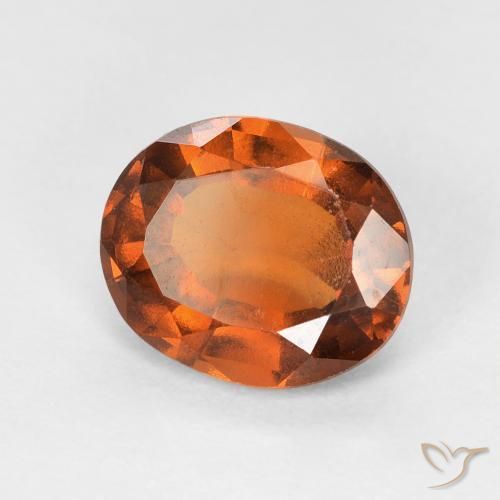 9,17 ctw natürlicher rötlich-orange Hessonit-Granat, Oval, VVS-VS