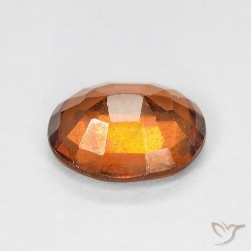 9,17 ctw natürlicher rötlich-orange Hessonit-Granat, Oval, VVS-VS