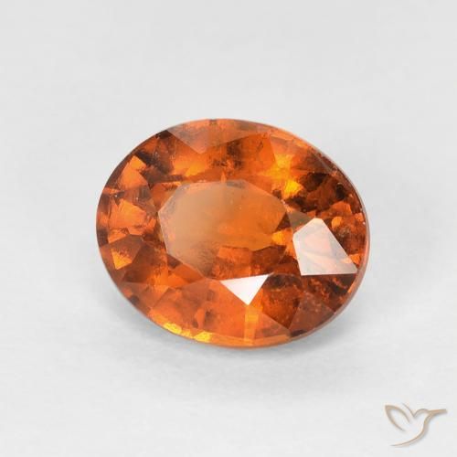 9,17 ctw natürlicher Medium Dark-Orange Hessonit-Granat, Oval, VVS-VS