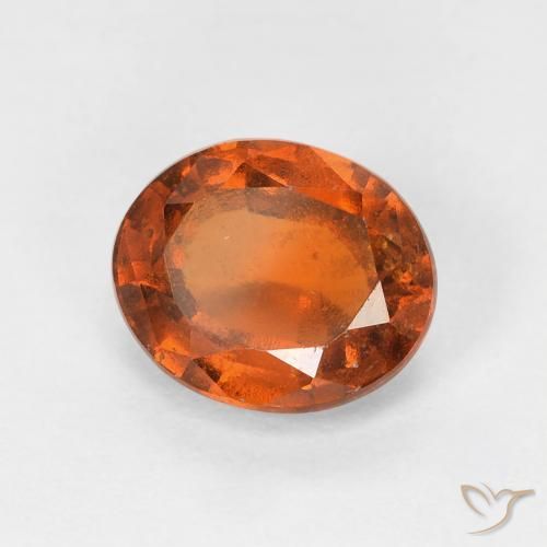 9,17 ctw natürlicher Medium Dark-Orange Hessonit-Granat, Oval, VS-SI