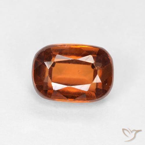 1.32ct Natürlicher tieforange Hessonit-Granat, Kissen, VVS-VS