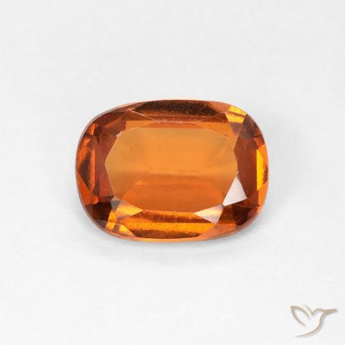 1.37ct Natürlicher Gelblich-orange Hessonit-Granat, Kissen, VVS-VS