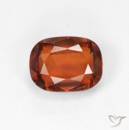 2.00ct Natürlicher rötlich-orange Hessonit-Granat, Kissen, VVS-VS