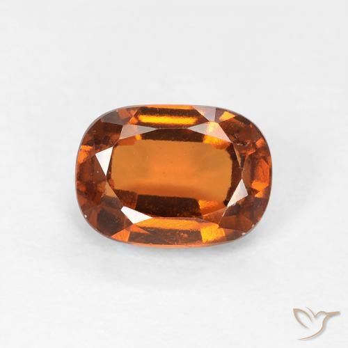 1.22ct Natürlicher tieforange Hessonit-Granat, Kissen, VVS-VS