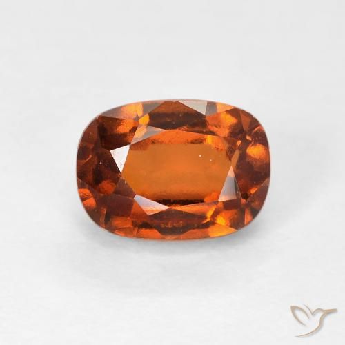 1.51ct Natürlicher tieforange Hessonit-Granat, Kissen, VVS-VS