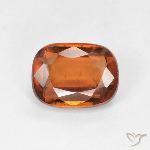 1.92ct Natürlicher tieforange Hessonit-Granat, Kissen, VS-SI