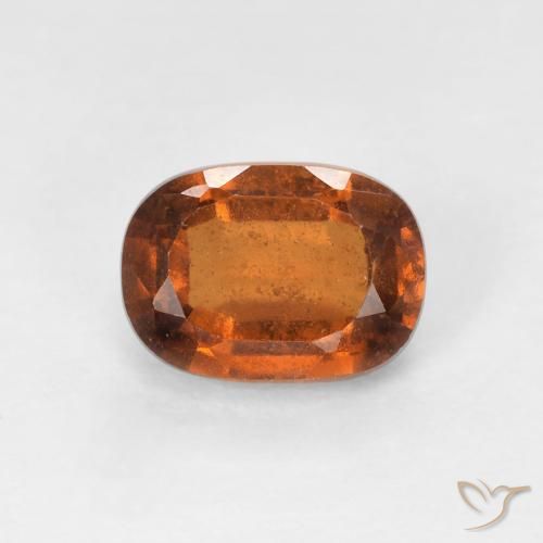 1.29ct Natürlicher Amber Orange Hessonit-Granat, Kissen, VS-SI