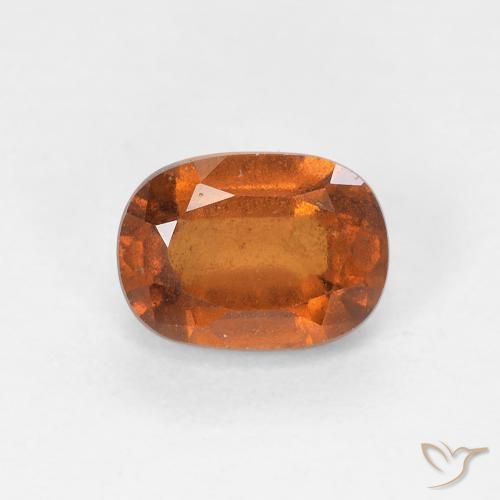 1.14ct Natürlicher tieforange Hessonit-Granat, Oval, VS-SI