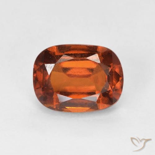 2.08ct Natürlicher tieforange Hessonit-Granat, Kissen, VS
