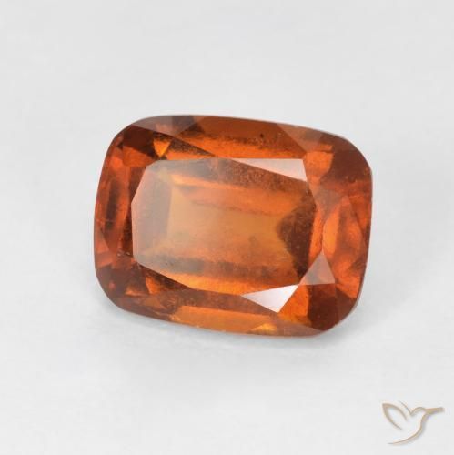 2.68ct Natürlicher Amber Orange Hessonit-Granat, Kissen, VS