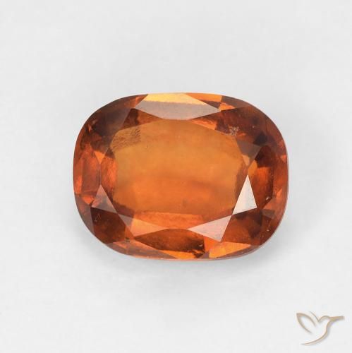2.39ct Natürlicher tieforange Hessonit-Granat, Kissen, VS