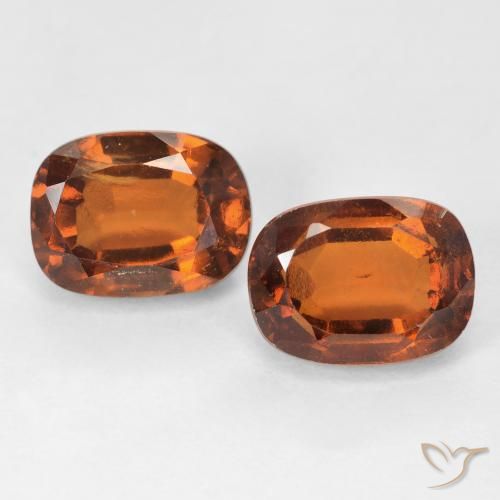 4.23ctw Natürlicher Amber Orange Hessonit-Granat, Kissen, VS