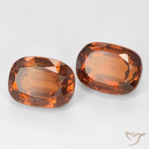 4.23 ct natürliche Amber Orange Hessonit-Granat-Edelsteine, Kissen, VS