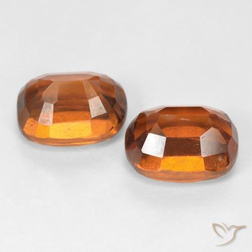 4.23 ct natürliche Amber Orange Hessonit-Granat-Edelsteine, Kissen, VS