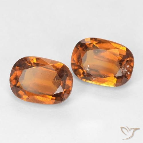 2.31 ct natürliche bräunlich-orange Hessonit-Granat-Edelsteine, Kissen, VS