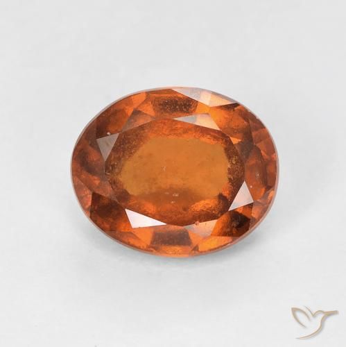 1.91ct Natürlicher Medium Dark-Orange Hessonit-Granat, Oval, VS