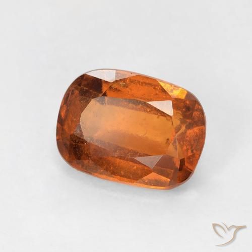 1.97ct Natürlicher tieforange Hessonit-Granat, Kissen, VS-SI