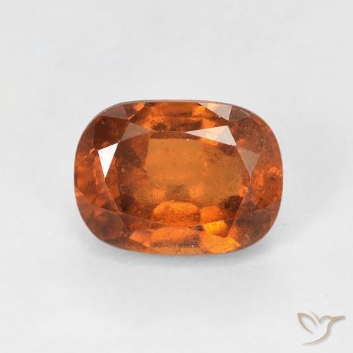 2.04ct Natürlicher tieforange Hessonit-Granat, Kissen, VS-SI