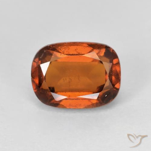 2.29ct Natürlicher Amber Orange Hessonit-Granat, Kissen, VS