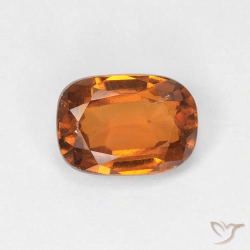 1.13ct Natürlicher Mittelorange Hessonit-Granat, Kissen, VS