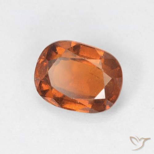 9,17 ctw natürlicher Medium Dark-Orange Hessonit-Granat, Kissen, VS