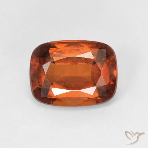 2.46ct Natürlicher tieforange Hessonit-Granat, Kissen, VS