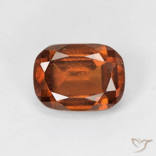 1.90ct Natürlicher Dunkelorange Hessonit-Granat, Kissen, VS