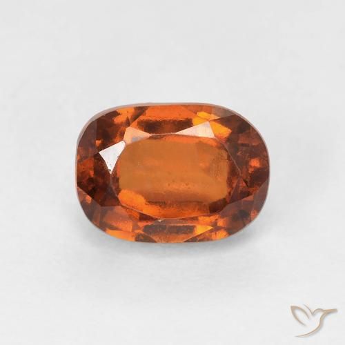 1.57ct Natürlicher tieforange Hessonit-Granat, Oval, VS-SI